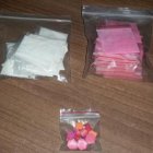 Parte de la sustancia alucinogena hallada a los sospechosos