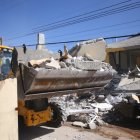 Labores. Maquinaria municipal efectuó las tareas de limpieza y remoción de escombros.