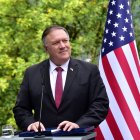 El secretario de Estado de EE.UU., Mike Pompeo, en declaraciones sobre las elecciones de Bolivia.