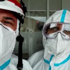 Los bomberos que hicieron un vídeo donde señalan que en el hospital de Ceibos no recibieron a un paciente de coronavirus.