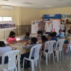 Hecho. Los niños y moradores iniciaron los talleres este fin de semana.