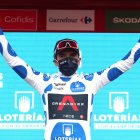 Richie con el maillot de lunares que lo decretan como líder de la montaña.