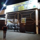 Un complejo turístico había sido acondicionado para realizar un festejo.