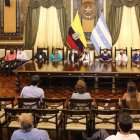 La presentación del programa "Guayaquil en marcha" se realizó en el Salón de la ciudad.