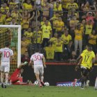 Barcelona goleó 5-0 a Liga de Quito en el regreso de Brahian Alemán al Monumental. La fiesta se completó con el penal que Lanza atajó al volante uruguayo.