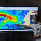 Fotografía cedida por la Armada de Ecuador, del contraalmirante Daniel Gínez Villacís, comandante de Operaciones Navales a cargo de la organización de las maniobras Unitas 2020 en Ecuador.