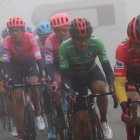 Richard Carapaz eligió esquivar cualquier polémica sobre lo hecho por Movistar en favor de Primoz Roglic, líder de la competencia.