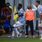 Felipe Caicedo, delantero ecuatoriano, celebra el agónico tanto del empate frente a la Juventus.