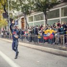 Richard Carapaz fue ovacionado por los ecuatorianos que viven en Madrid, y compartió con ellos el vicecampeonato de la Vuelta a España.