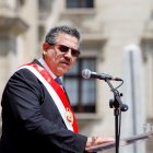 La Junta de Portavoces del Parlamento se reunió horas antes el domingo para evaluar la inminente renuncia de Merino.