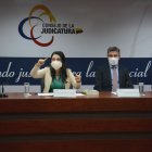 Autoridades. Miembros del Consejo de la Judicatura que llevan adelante el concurso para elegir a 16 jueces.