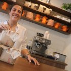 Patricia Illingworth, dueña del negocio de café La Mula Ciega.