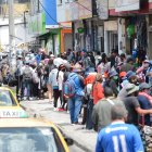 En los sectores de Quitumbe y Chillogallo los usuarios  no respetan el distanciamiento y utilizan mal las mascarilla.