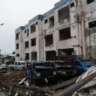 Explosión. El cuartel policial de San Lorenzo en Esmeraldas se destruyó la madrugada de enero de 2018.