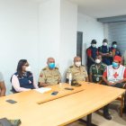 Alcalde de San Lorenzo, Gleen Arroyo, junto a otras autoridades de Esmeraldas.