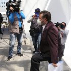 Pasadas las 11:00 se efectuó el acto de disculpas públicas.