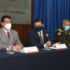 Presentación. Patricio Pazmiño fue presentado este jueves como el flamante ministro de Gobierno en reemplazo de María Paula Romo.