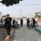 Policías en el sector de Guangala, al sur de Guayaquil.