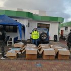 Allanamiento. El pasado 30 de octubre, la Fuerza de Tarea decomisó insumos médicos en un hospital de Azuay.