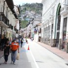 Desde el sábado, la calle Guayaquil, en el tramo entre Caldas y Rocafuerte se cerró a todos los autos menos el Trole.