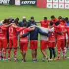El Nacional entrenó en su complejo de Tumbaco bajo las órdenes de José Villafuerte, exjugador del club.