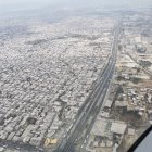 Una vista aérea de vía a la costa, hacia donde apunta hoy el nuevo aeropuerto.