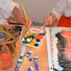 Los beneficiarios de la fundación plasman sus sentimientos en dibujos.