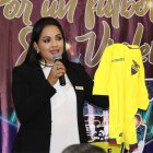 Daniela Ojeda, portavoz de la Federación Ecuatoriana de Fútbol.