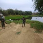 Los militares custodian los canales del trasvase