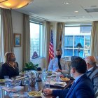 El ministro Mauricio Pozo en su más reciente visita a Washington para reunirse con organismos multilaterales.