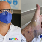 El alcalde posteó una fotografía en sus redes sociales dando a conocer que está bien