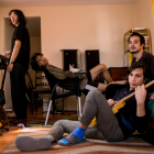 Lolabúm en uno de sus ensayos en casa de Pedro Bonfim