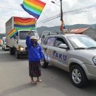 Caravana. Con las reglas de pandemia, concentraciones masivas como esta de Yaku Pérez servirán de poco.