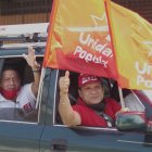 Campaña. Militantes de Unidad Popular participaron de una caravana durante el fin de semana en Guayaquil.