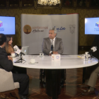 El presidente Lenín Moreno y el ministro de Salud en el programa radial del Gobierno.