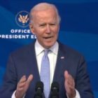 Joe Biden, durante su discurso ante la prensa.