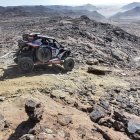 Sebastián Guayasamín retomó la competencia con motor nuevo en su Polaris.