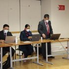 Diligencia. El fiscal Wilson Toainga durante la audiencia de apelación cumplida este viernes 8 de enero en la Corte Nacional de Justicia.