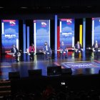 La Casa de la Cultura Ecuatoriana en Quito fue la sede del encuentro que hoy tiene una segunda parte con otros siete candidatos.