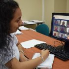 Oportunidad. Los jóvenes de la peninsila con entusiasmo empezaron ayer, lunes 11 de enero de 2021, las clases de carreras cortas.