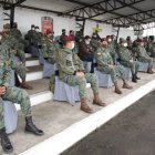 Asistencia. El viernes 8 de enero cerca de medio centenar de militares acudió a la Brigada Patria de Latacunga para la reconstrucción del 30S.