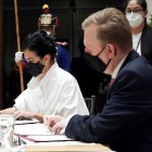 El evento estuvo presidido por la vicepresidenta de la República, María Alejandra Muñoz y contó con la presencia del embajador Michael J. Fitzpatrick.