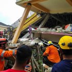 Una foto distribuida por la Agencia Nacional de Búsqueda y Rescate de Indonesia (BASARNAS).