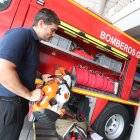 El capitán Hans Huerta, subcoordinador de Prevención de Incendios, del Cuerpo de Bomberos de Guayaquil, en el cuartel de la avenida de Las Américas.

Agencia (ag-extra)