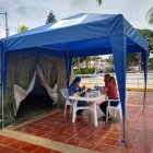 Asistencia. Las carpas se han instalado en cinco puntos.