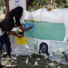 una manifestación en conmemoración de la niña Maira Alejandra Orobio, asesinada con signos de tortura y abuso sexual el pasado lunes en Guapi, departamento del Cauca (Colombia).