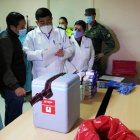 Vacunas de Pfizer en el Hospital Militar de Quito