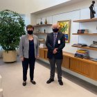 La directora del FMI, Kristalina Georgieva, con el ministro de Economía y Finanzas, Mauricio Pozo, en su último encuentro en Washington.