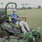 Joselo Góngora tiene el césped de las canchas del Complejo de Galácticos como lo ha pedido el técnico Fabián Bustos.