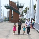 Las familias podrán ya recorrer prácticamente todos los espacios del malecón Simón Bolívar.
